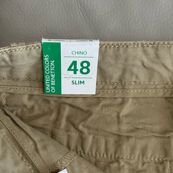 NWT - United Colors of Benetton Men’s Slim Chino - EU 48 / US 32 - Picture 4 of 8